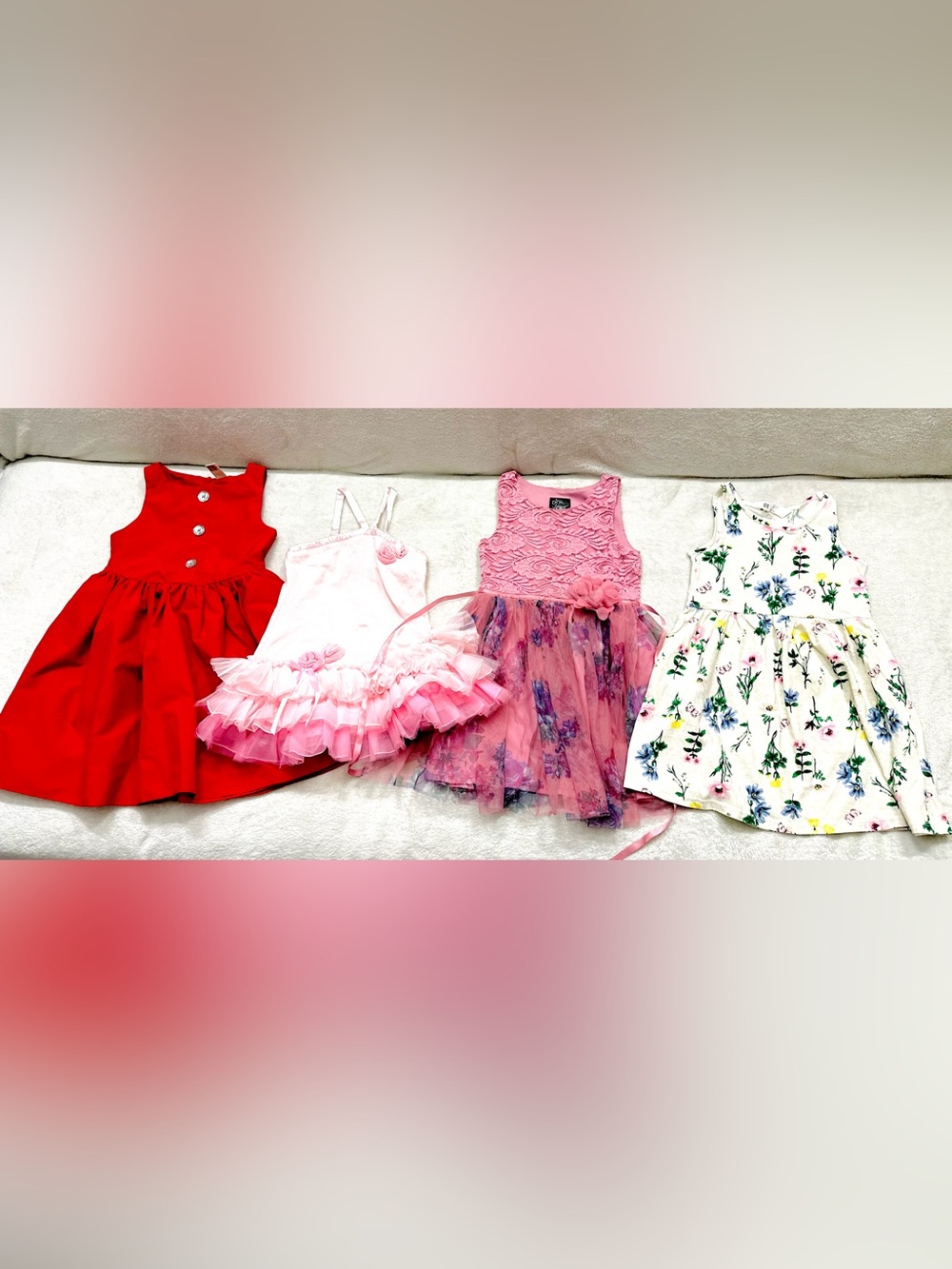 Lot Very Cute Girls Dresses Size 5T Excellent Condition